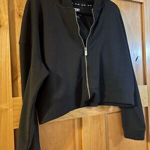 DKNY Sport Black Textured Jacket